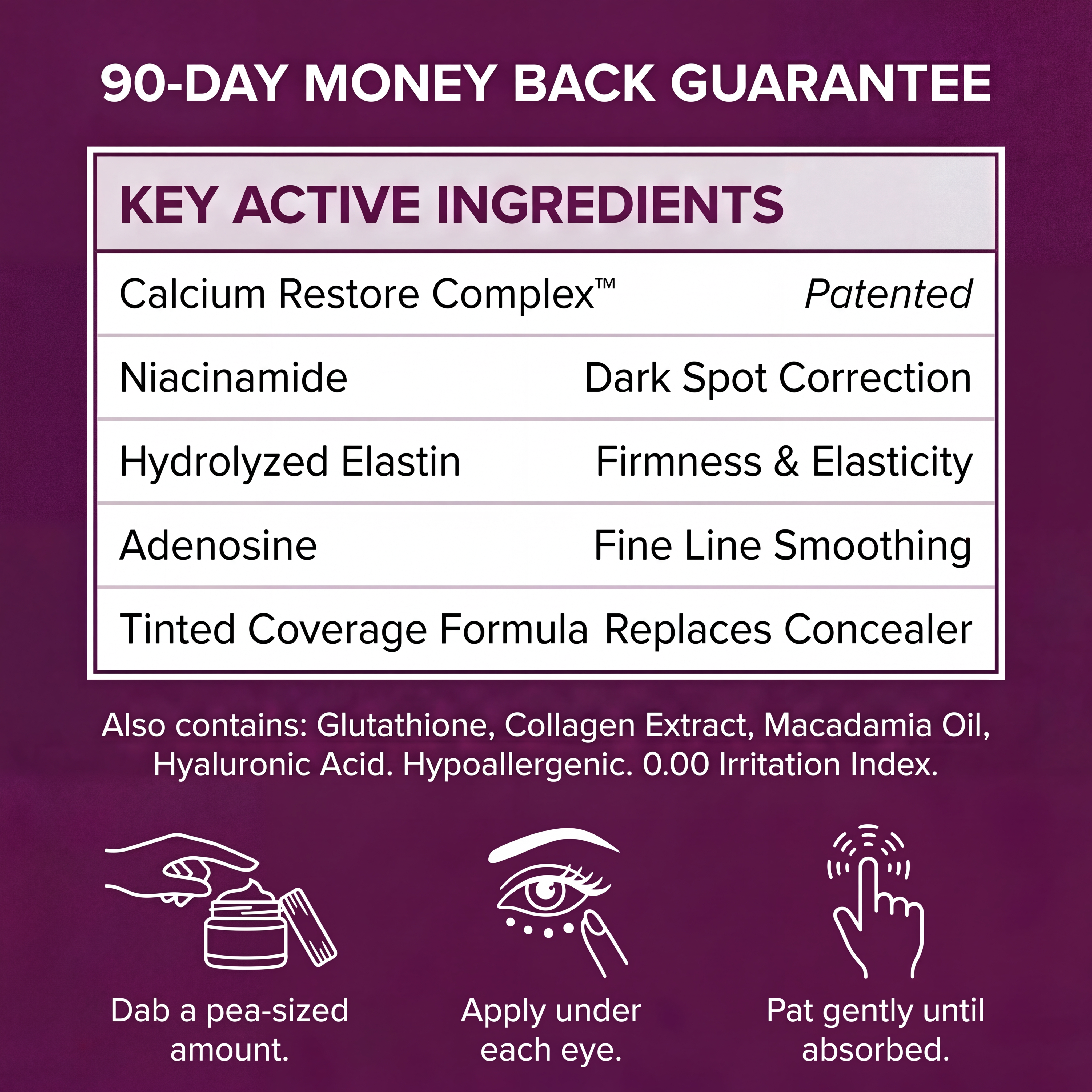 Leviri Cemenrete Calcium Dark Spot Eye Cream