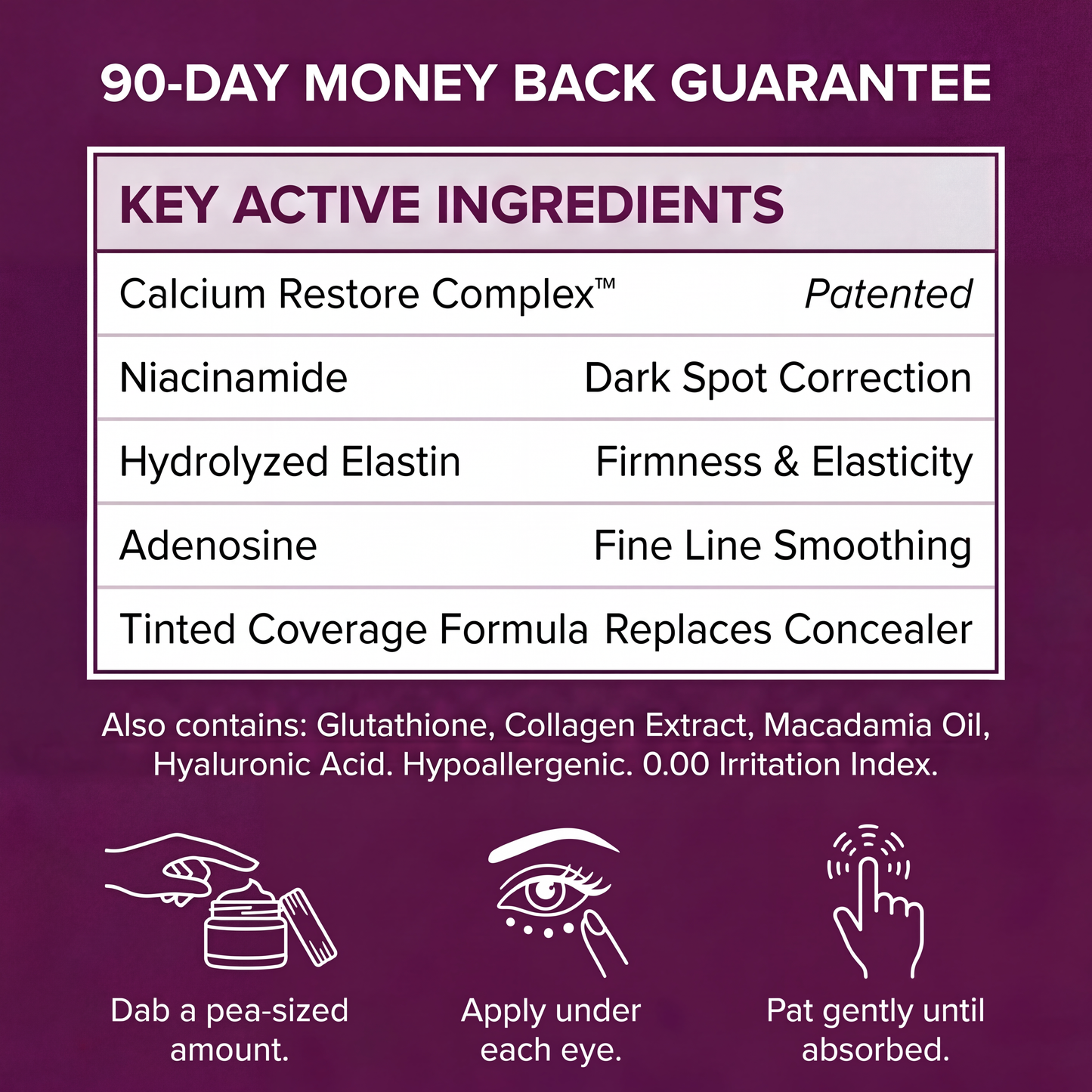 Leviri Cemenrete Calcium Dark Spot Eye Cream
