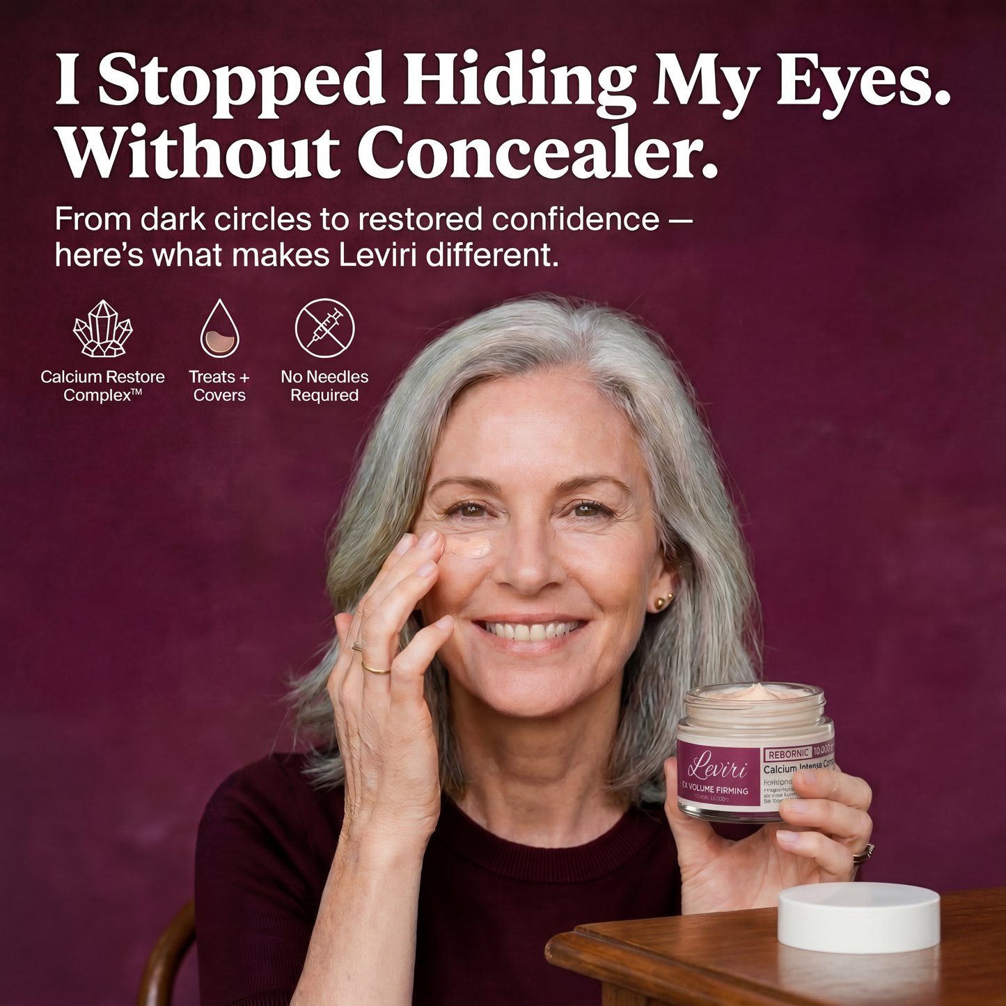 Leviri Cemenrete Calcium Dark Spot Eye Cream